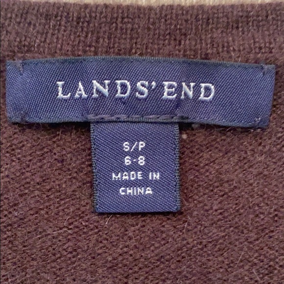 Lands' End Women's Brown Cashmere Crewneck Sweater - Picture 5 of 5
